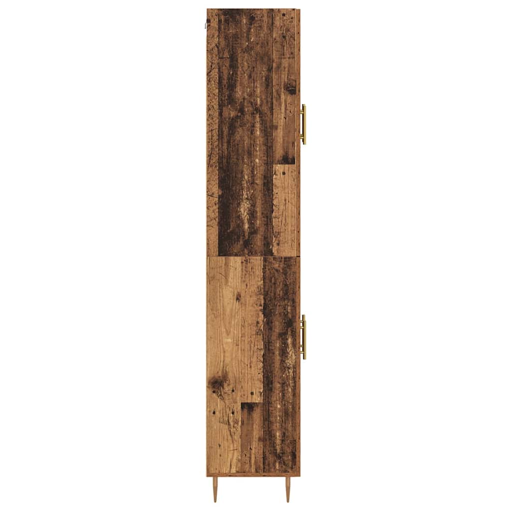 Highboard 2 pcs Old Wood Engineered Wood