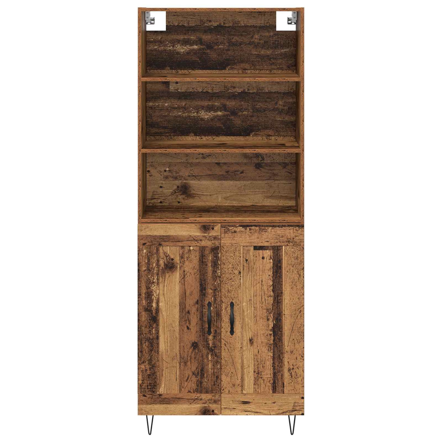 Highboard 2 pcs Old Wood Engineered Wood