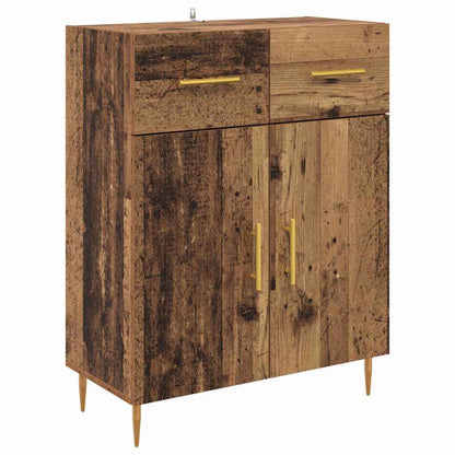 Highboard with Drawer 2 pcs Old Wood Engineered Wood