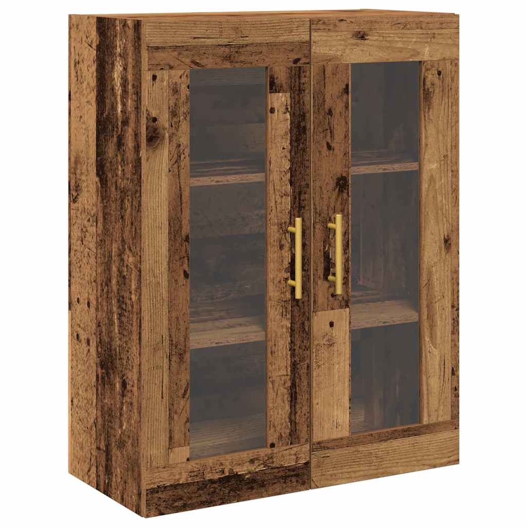 Highboard with Drawer 2 pcs Old Wood Engineered Wood