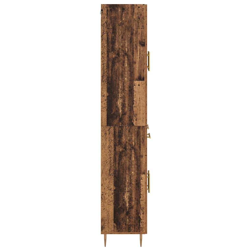 Highboard with Drawer 2 pcs Old Wood Engineered Wood