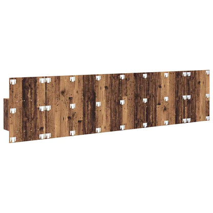 Headboard with Cabinet 3 pcs Old Wood Engineered Wood