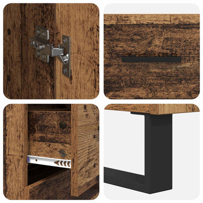 Highboard Old Wood 69.5 x 34 x 180 cm Engineered Wood