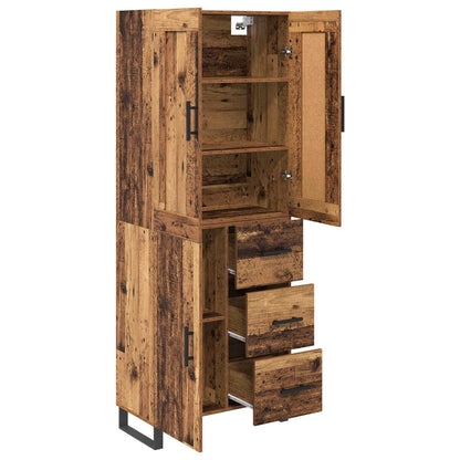 Highboard Old Wood 69.5 x 34 x 180 cm Engineered Wood