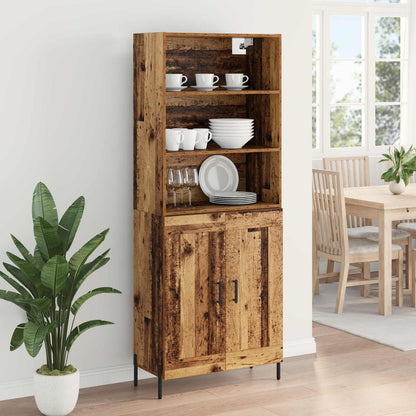 Highboard Old Wood 69.5 x 32.5 x 180 cm Engineered Wood