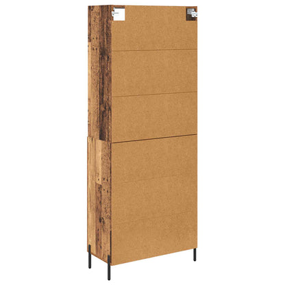 Highboard Old Wood 69.5 x 32.5 x 180 cm Engineered Wood
