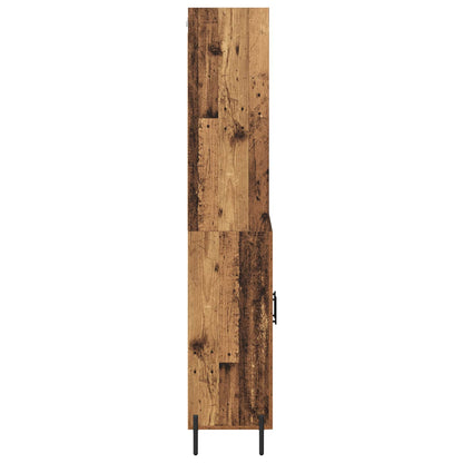 Highboard Old Wood 69.5 x 32.5 x 180 cm Engineered Wood