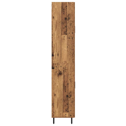 Highboard with Drawer 2 pcs Old Wood Engineered Wood