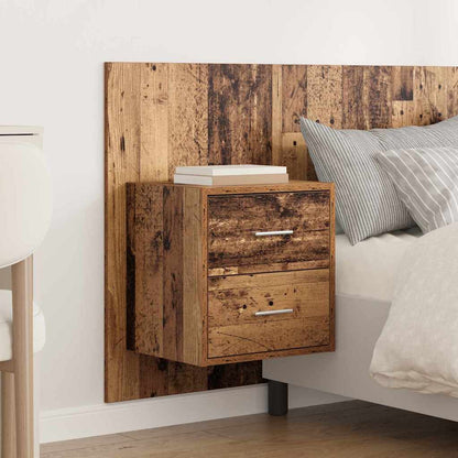 Headboard with Cabinet 3 pcs Old Wood Engineered Wood