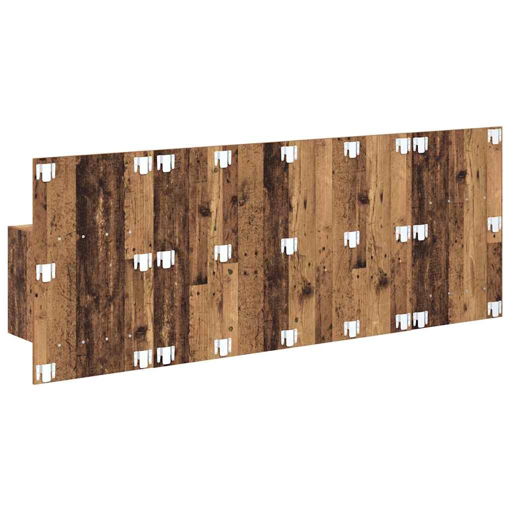 Headboard with Cabinet 3 pcs Old Wood Engineered Wood
