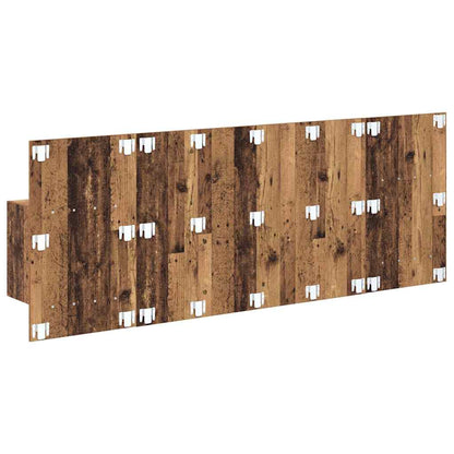 Headboard with Cabinet 3 pcs Old Wood Engineered Wood