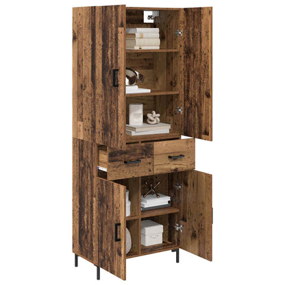 Highboard Old Wood 69.5 x 34 x 180 cm Engineered Wood