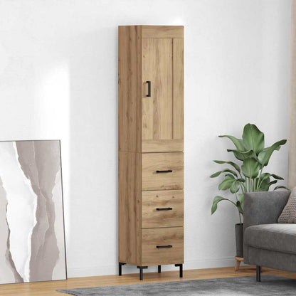 Highboard Artisan Oak 34.5 x 34 x 180 cm Engineered Wood