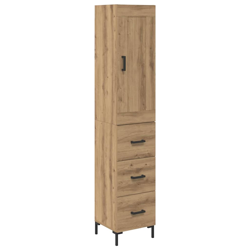 Highboard Artisan Oak 34.5 x 34 x 180 cm Engineered Wood