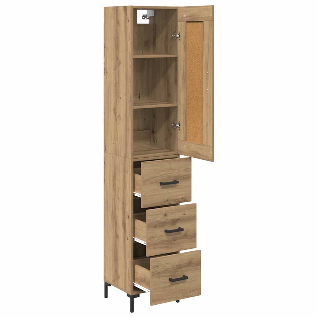 Highboard Artisan Oak 34.5 x 34 x 180 cm Engineered Wood