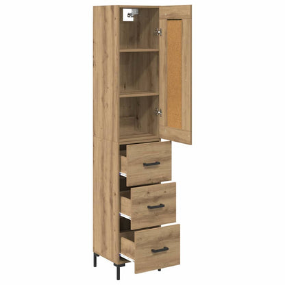Highboard Artisan Oak 34.5 x 34 x 180 cm Engineered Wood