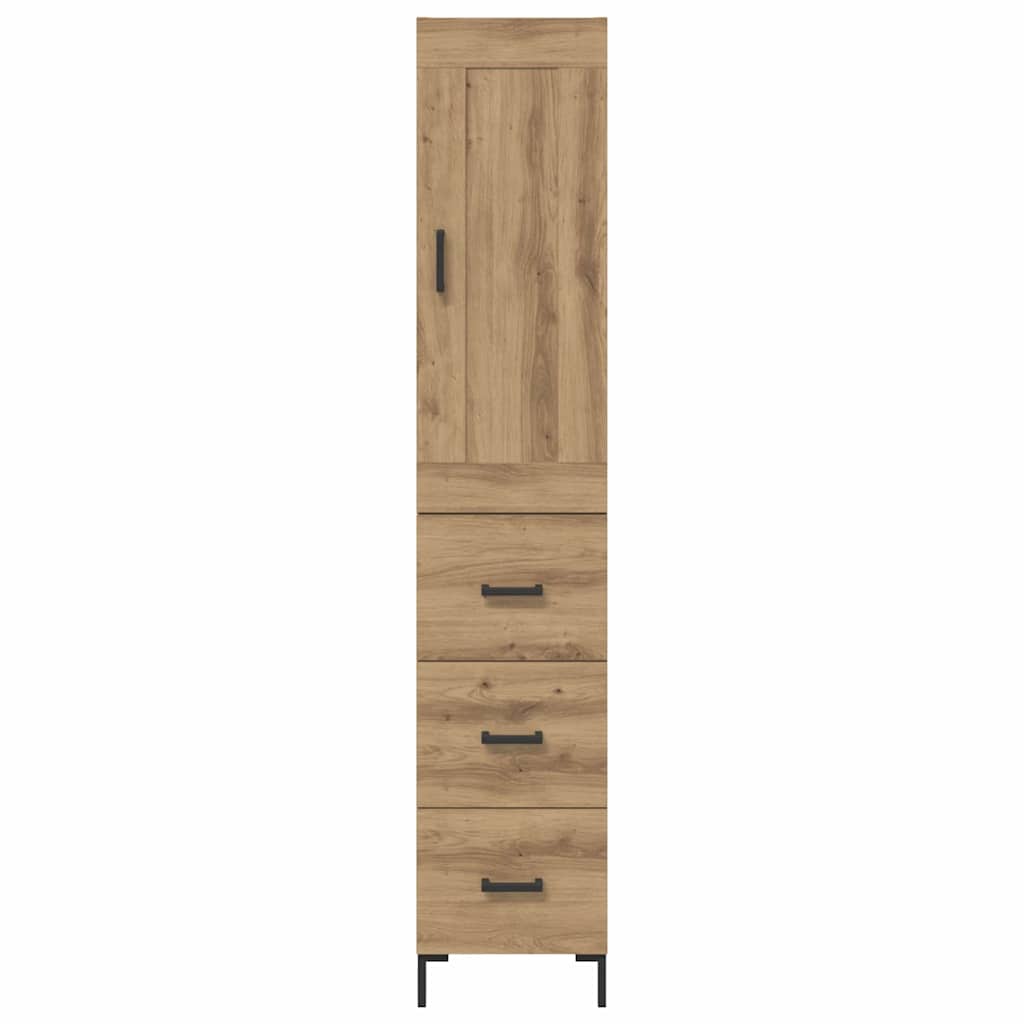 Highboard Artisan Oak 34.5 x 34 x 180 cm Engineered Wood