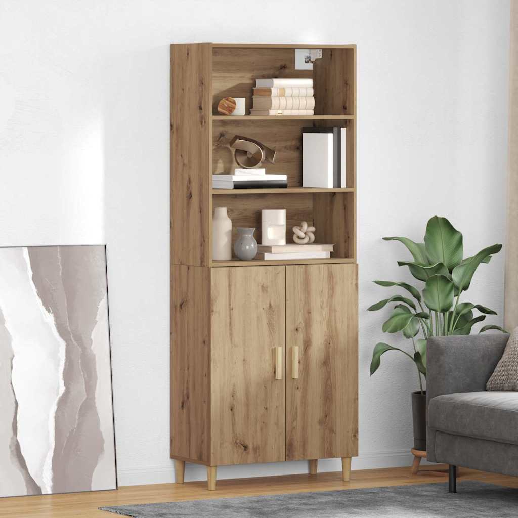 Highboard Artisan Oak 69.5 x 32.5 x 180 cm Engineered Wood
