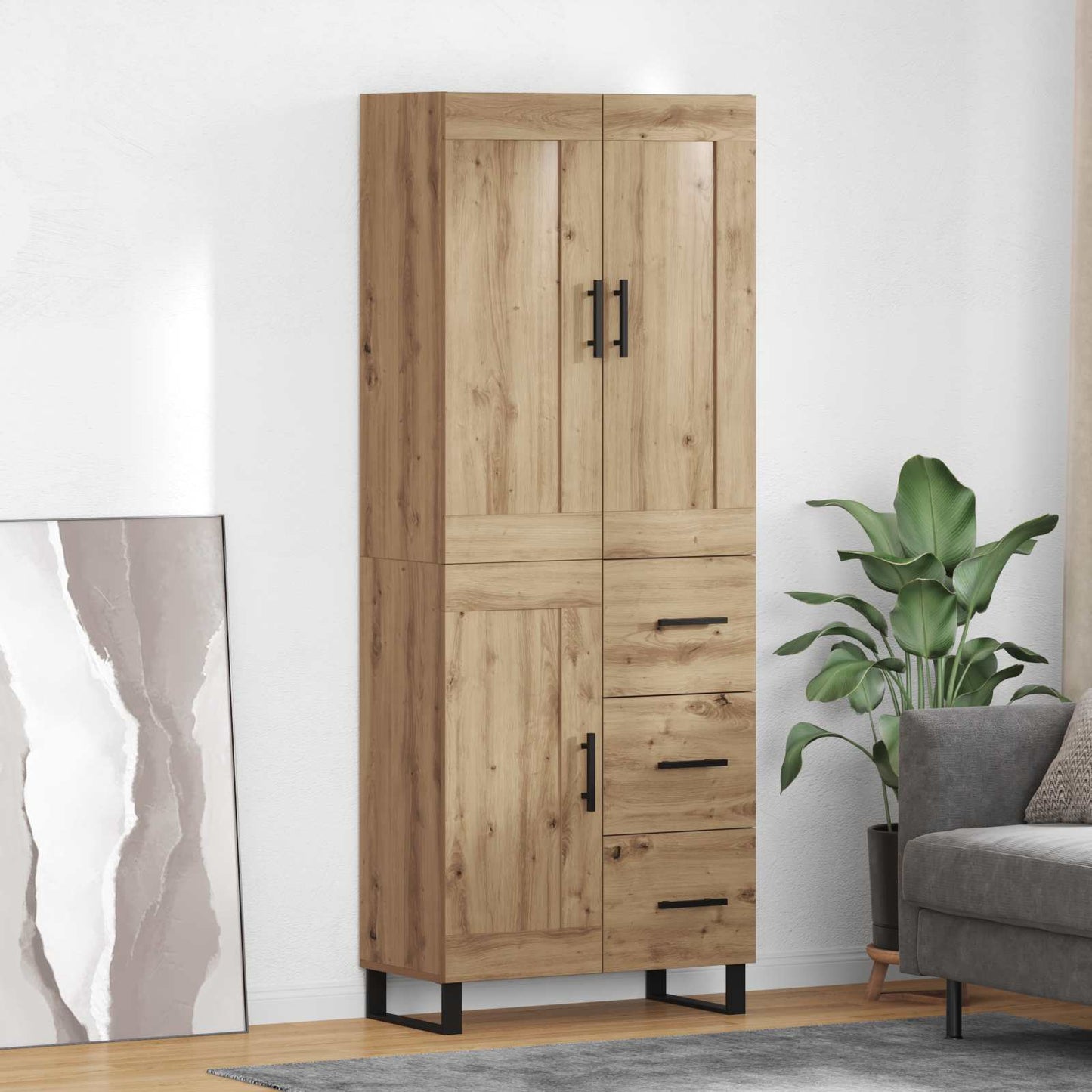Highboard Artisan Oak 69.5 x 34 x 180 cm Engineered Wood