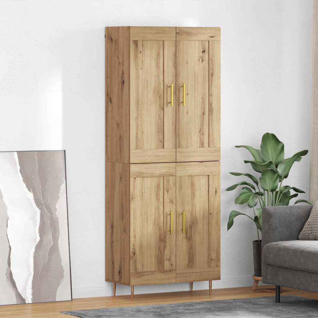Highboard Artisan Oak 69.5 x 34 x 180 cm Engineered Wood
