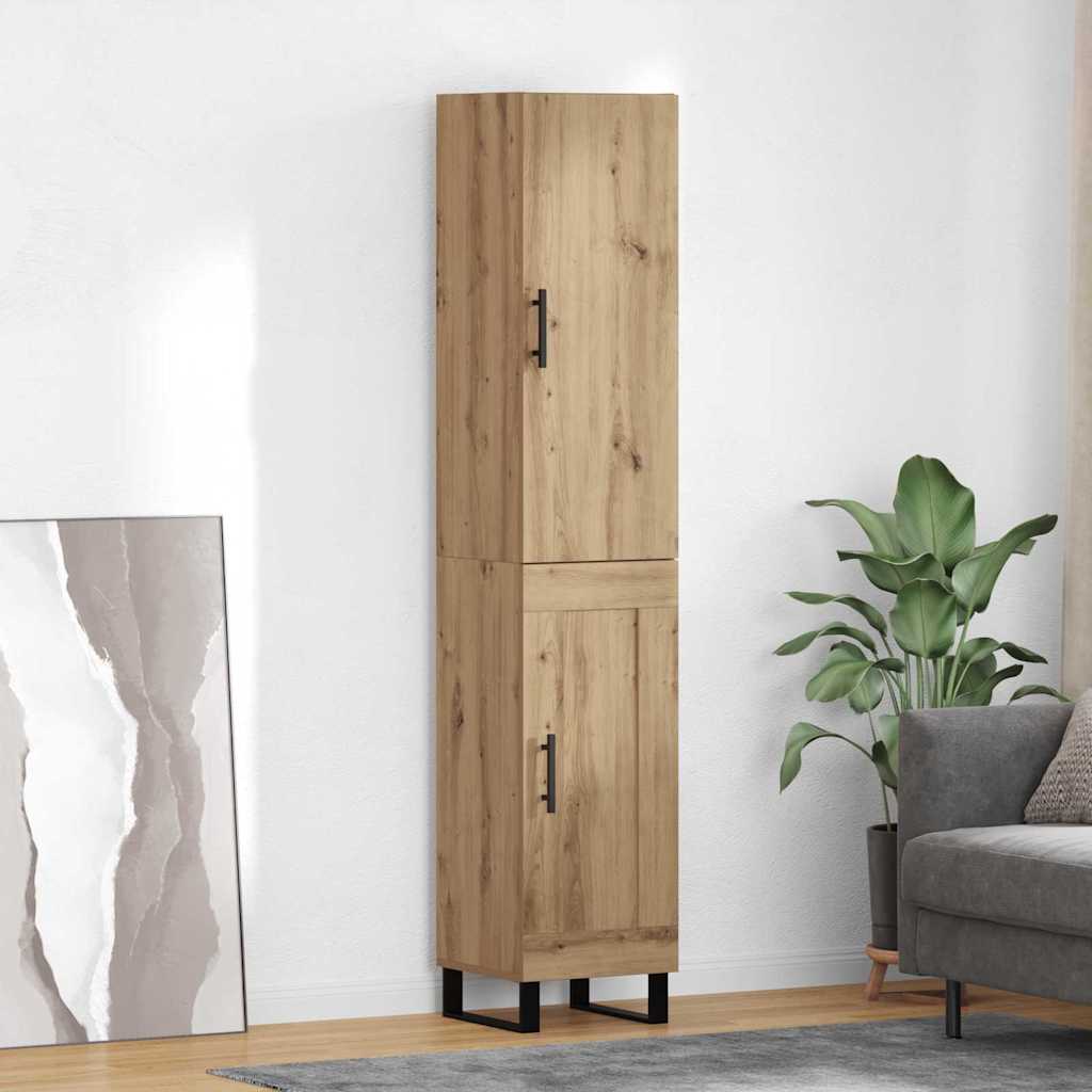 Highboard Artisan Oak 34.5 x 34 x 180 cm Engineered Wood