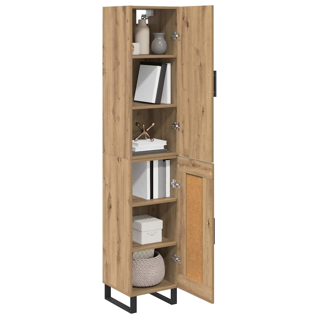 Highboard Artisan Oak 34.5 x 34 x 180 cm Engineered Wood
