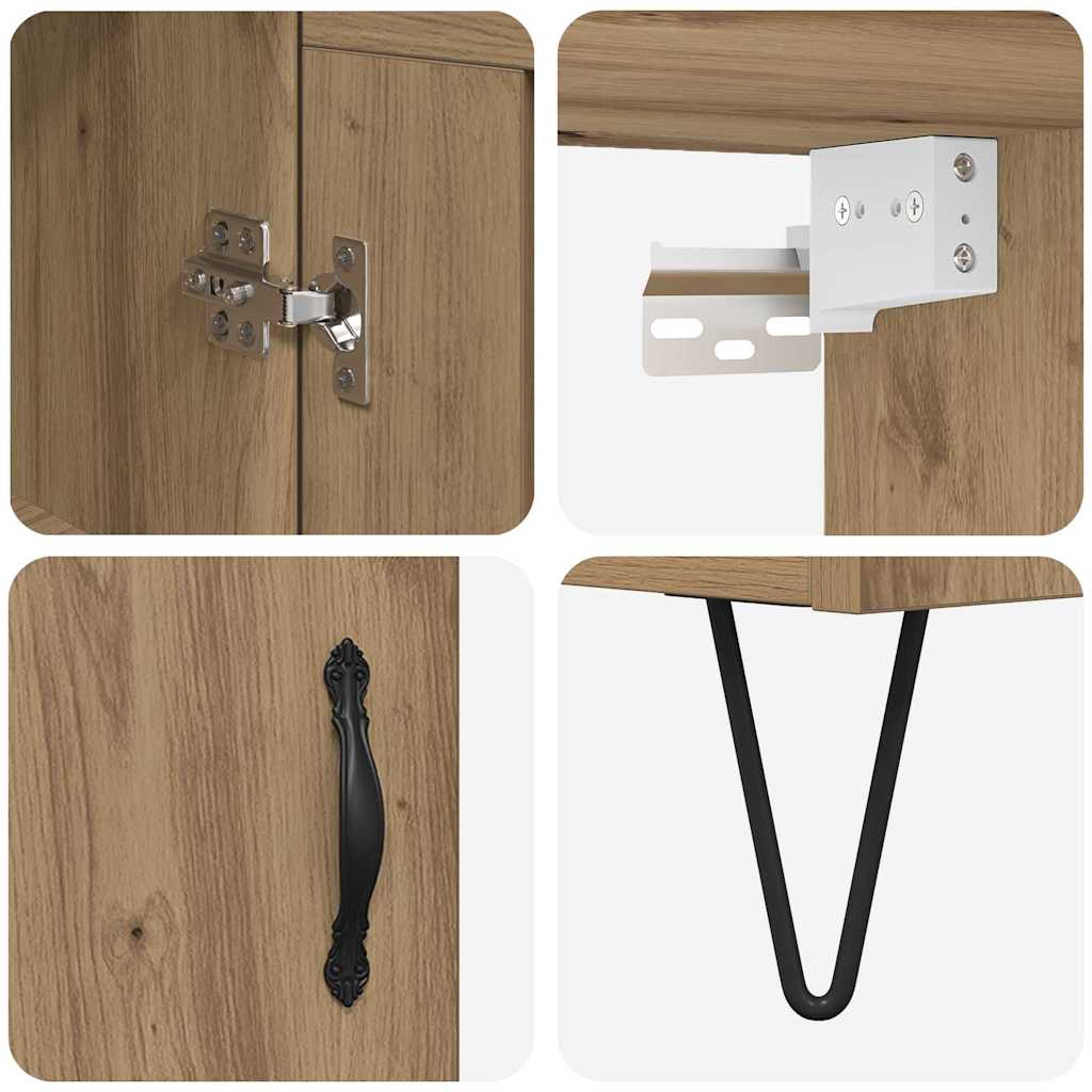Highboard Artisan Oak 69.5 x 34 x 180 cm Engineered Wood