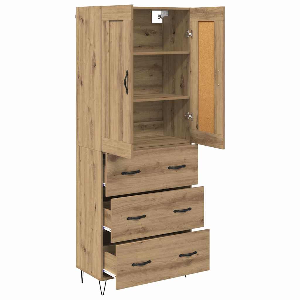 Highboard Artisan Oak 69.5 x 34 x 180 cm Engineered Wood