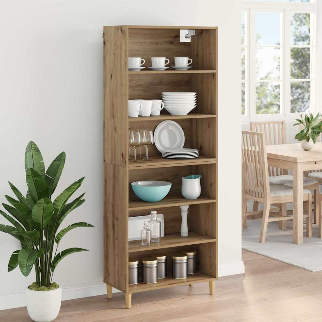 Highboard Artisan Oak 69.5 x 32.5 x 180 cm Engineered Wood