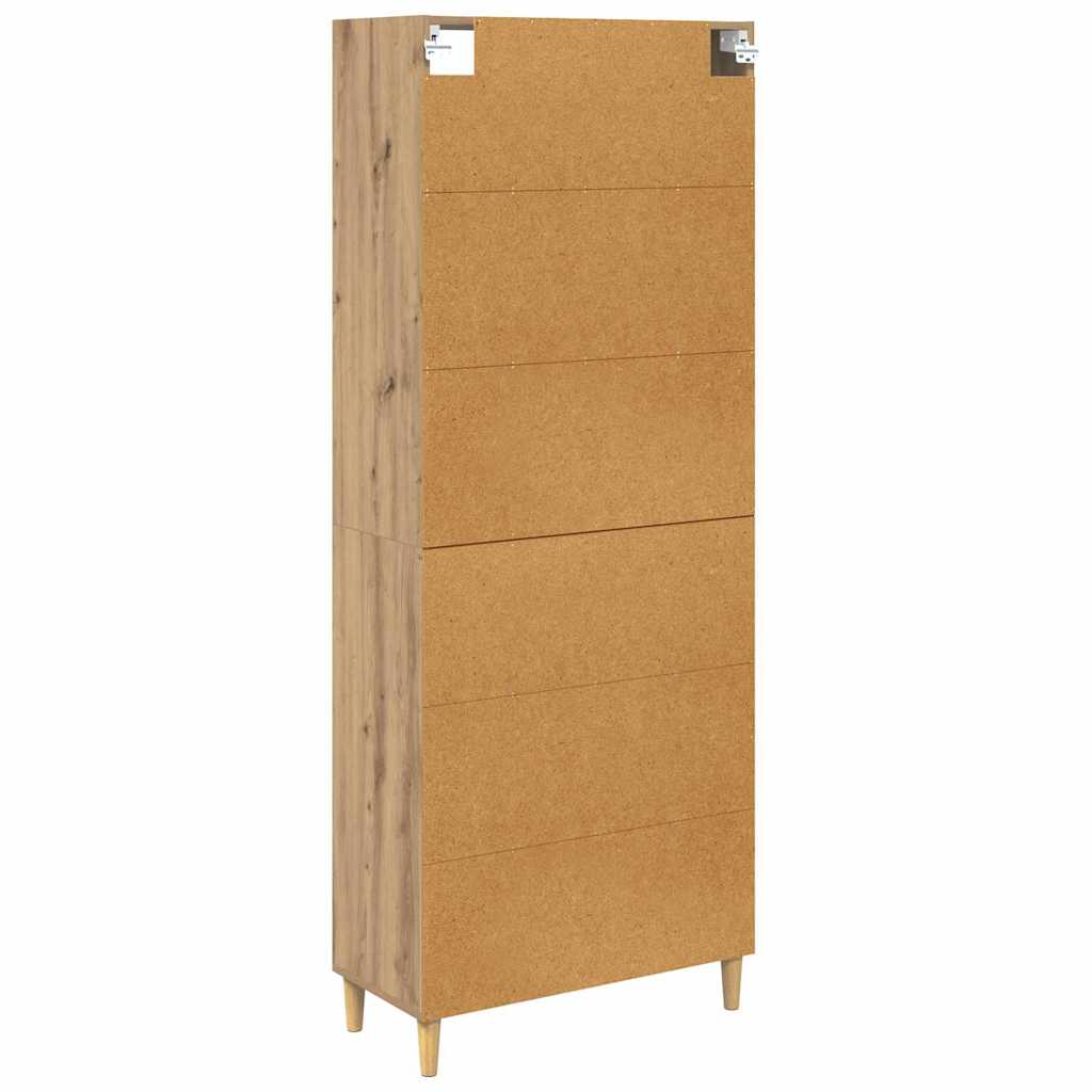 Highboard Artisan Oak 69.5 x 32.5 x 180 cm Engineered Wood