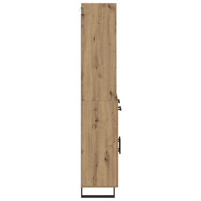 Highboard with Drawer 2 pcs Artisan Oak Engineered Wood