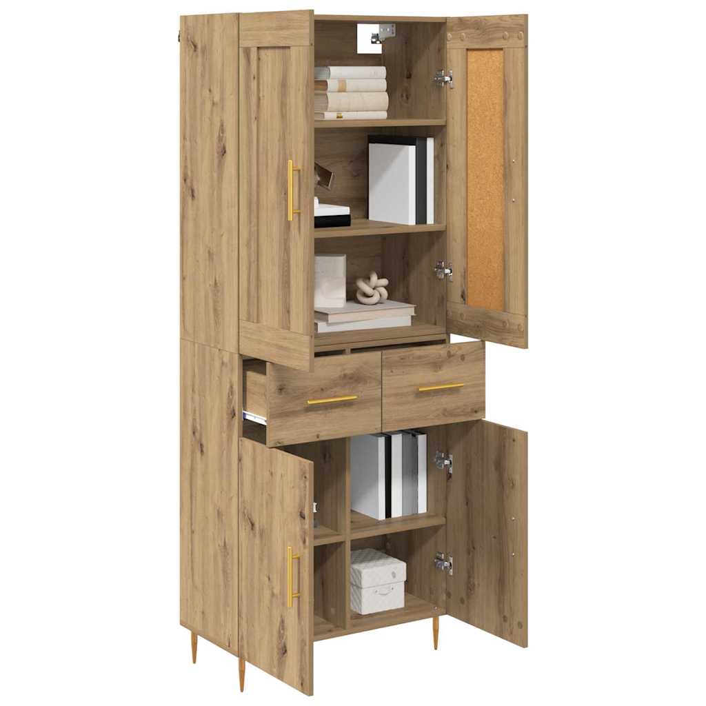 Highboard Artisan Oak 69.5 x 34 x 180 cm Engineered Wood
