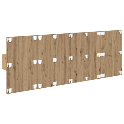 Headboard with Cabinet 3 pcs Artisan Oak Engineered Wood