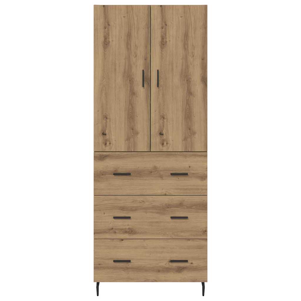 Highboard 2 pcs Artisan Oak 69.5 x 34 x 180 cm Engineered Wood