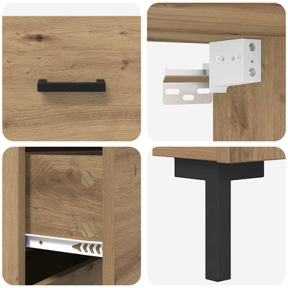 Highboard Artisan Oak 69.5 x 34 x 180 cm Engineered Wood