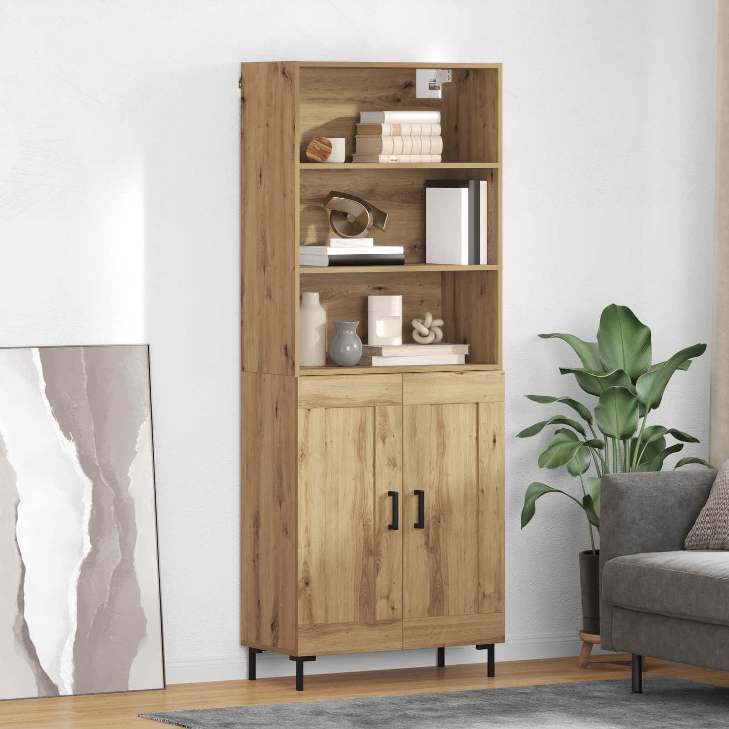 Highboard Artisan Oak 69.5 x 34 x 180 cm Engineered Wood