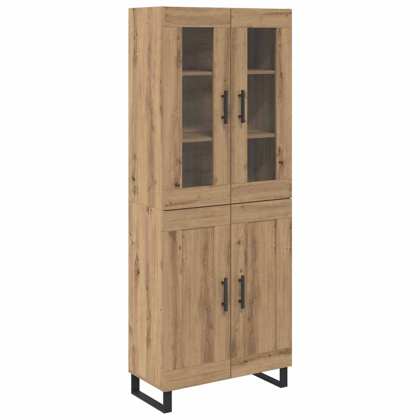 Highboard 2 pcs Artisan Oak Engineered Wood