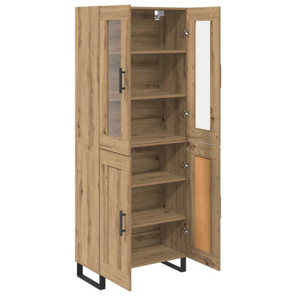 Highboard 2 pcs Artisan Oak Engineered Wood