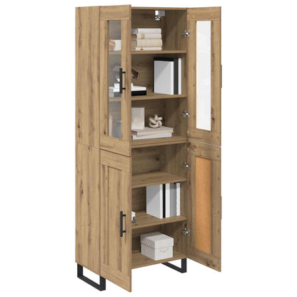 Highboard 2 pcs Artisan Oak Engineered Wood