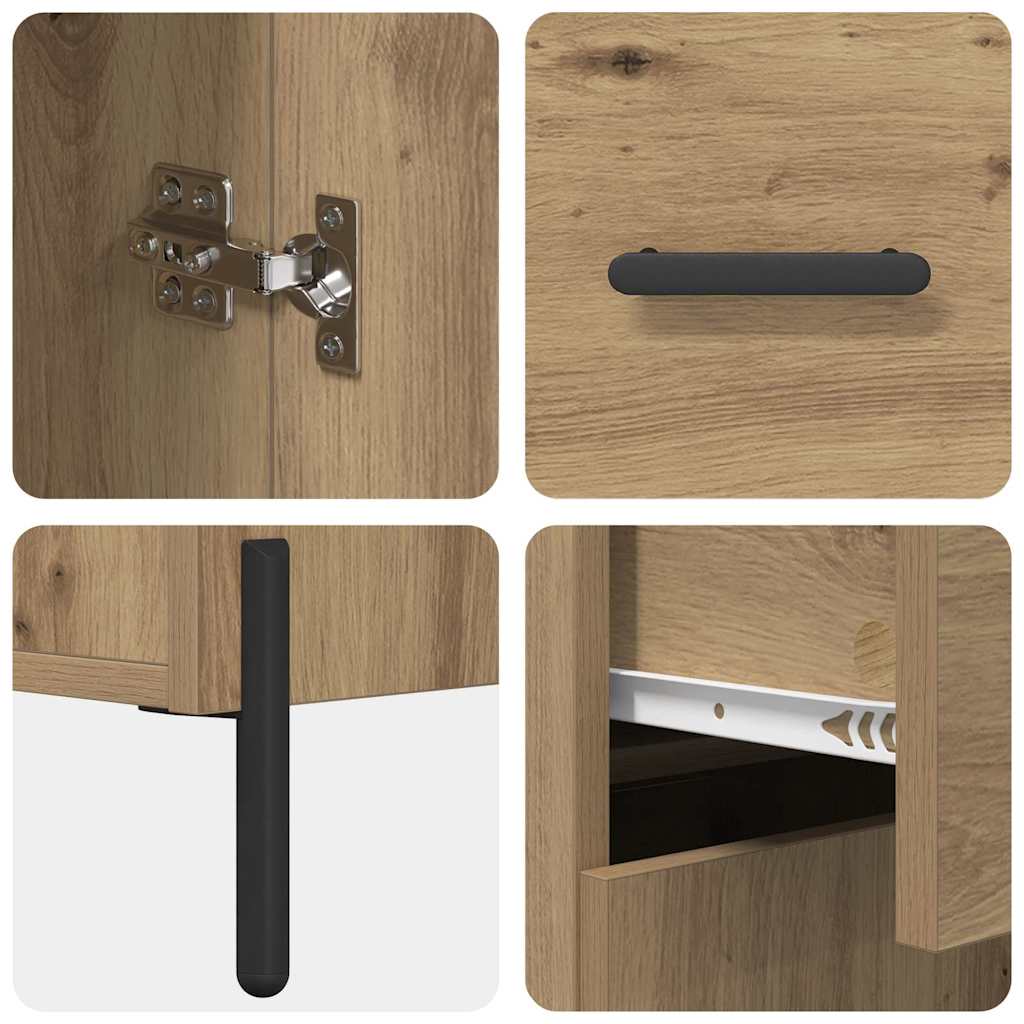 Highboard Artisan Oak 69.5 x 32.5 x 180 cm Engineered Wood