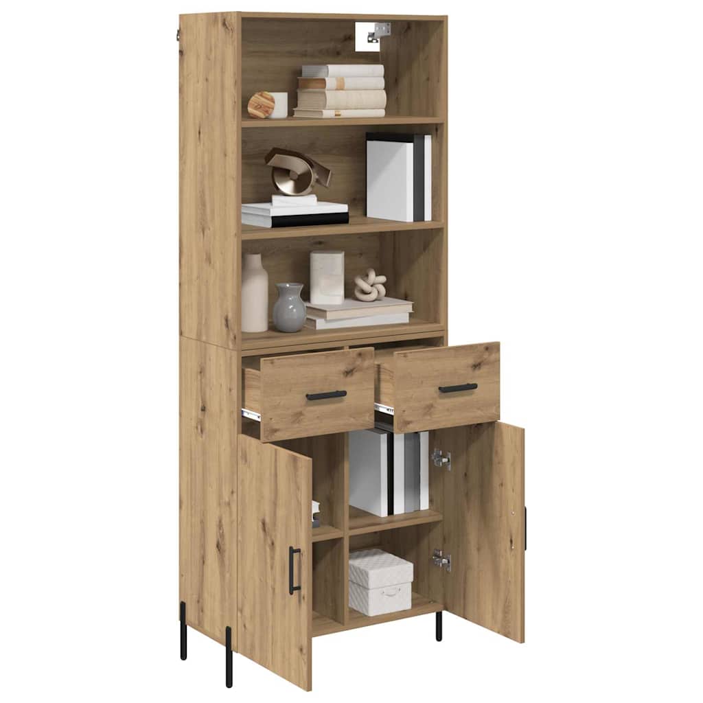 Highboard Artisan Oak 69.5 x 32.5 x 180 cm Engineered Wood
