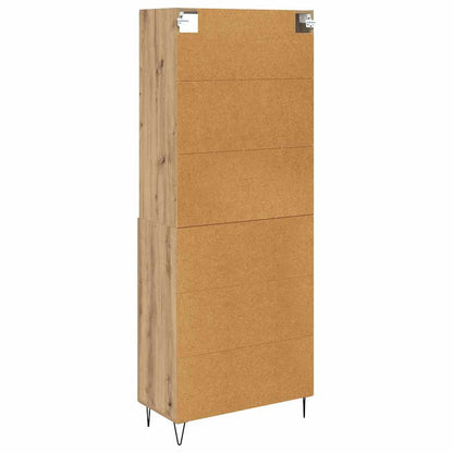 Highboard with Drawer 2 pcs Artisan Oak Engineered Wood