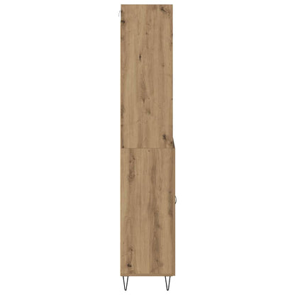Highboard with Drawer 2 pcs Artisan Oak Engineered Wood