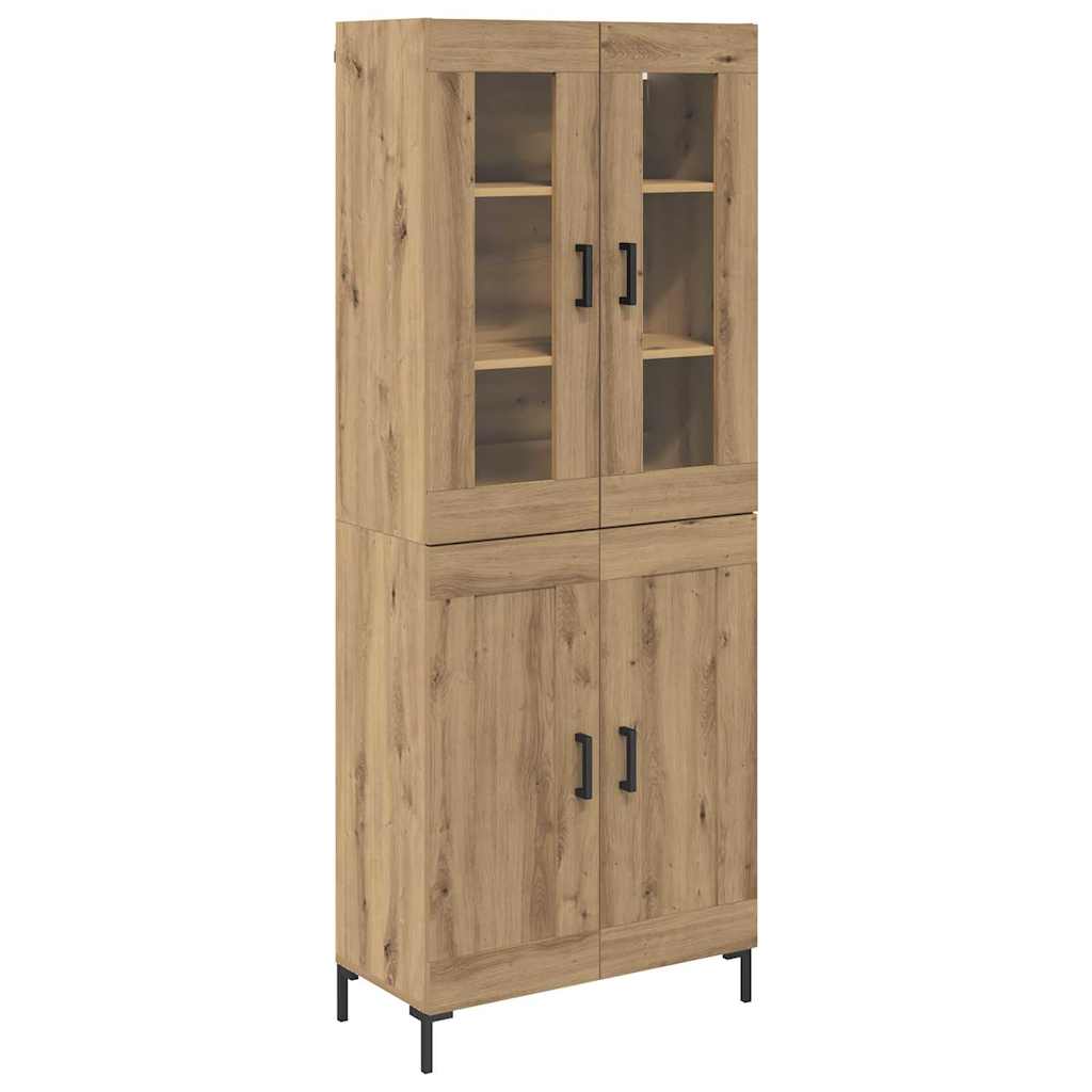 Highboard 2 pcs Artisan Oak Engineered Wood