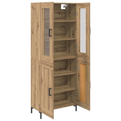 Highboard 2 pcs Artisan Oak Engineered Wood