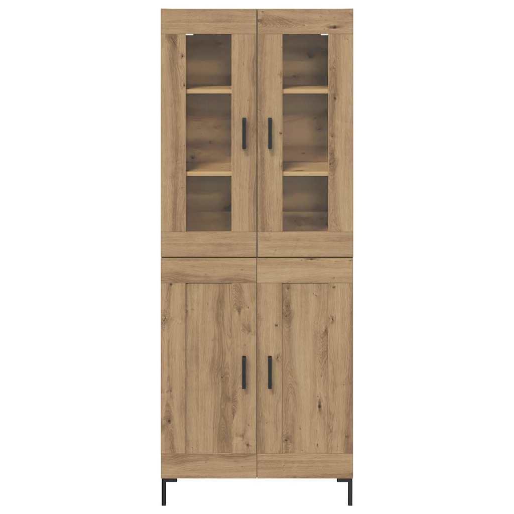 Highboard 2 pcs Artisan Oak Engineered Wood