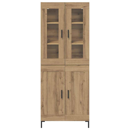 Highboard 2 pcs Artisan Oak Engineered Wood