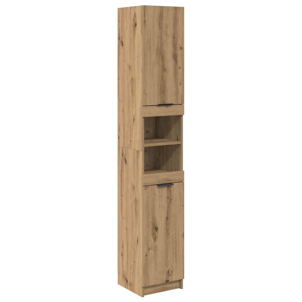 Bathroom Cabinet Set 3 pcs Artisan Oak Engineered Wood