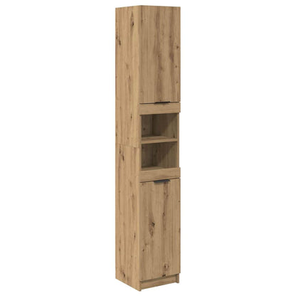 Bathroom Cabinet Set 3 pcs Artisan Oak Engineered Wood