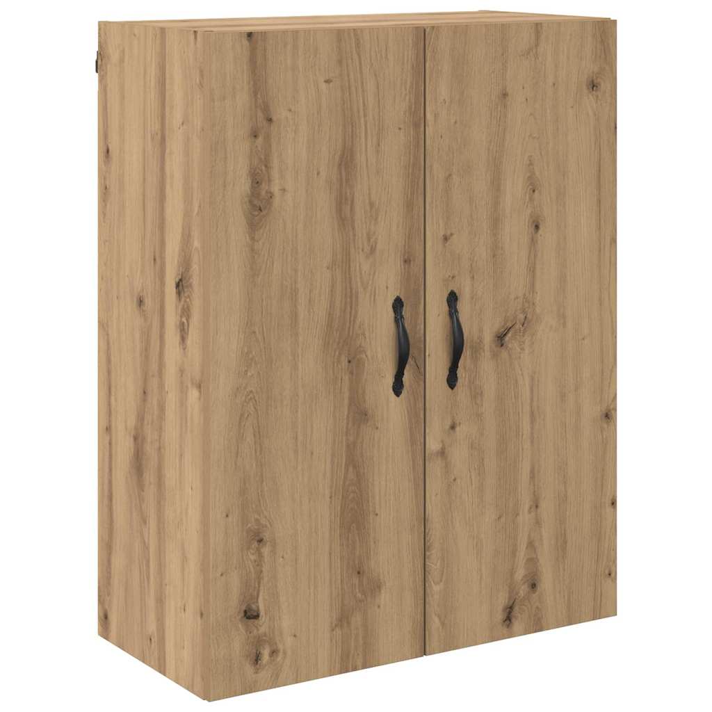 Highboard 2 pcs Artisan Oak Engineered Wood and Glass